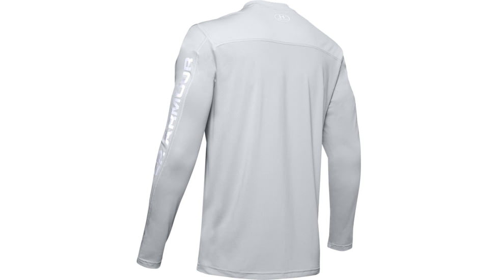 Under Armour Iso-Chill Shore Break Long Sleeve Shirt - Mens, Halo Gray, Large, 1351139014LG