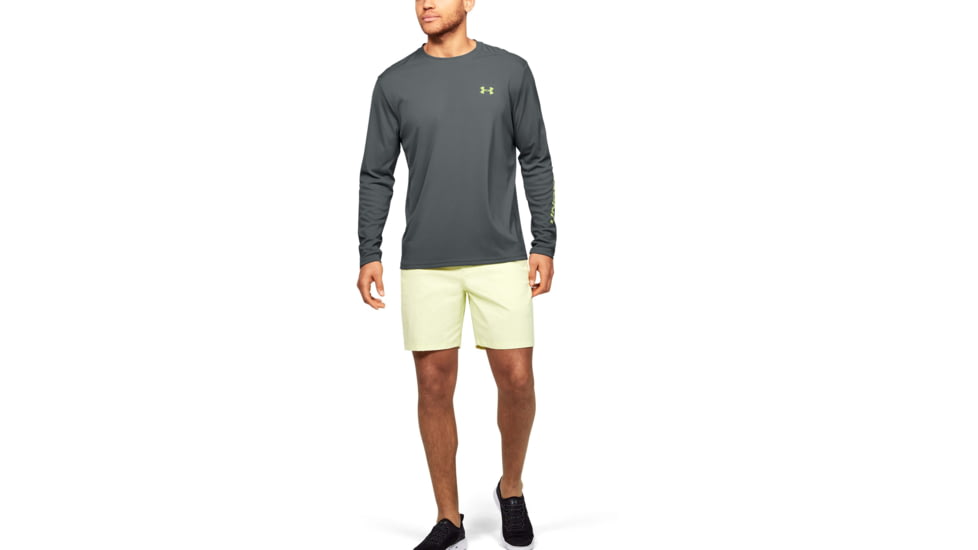 Under Armour Iso-Chill Shore Break Long Sleeve Shirt - Mens, Pitch Gray, Medium, 1351139012MD