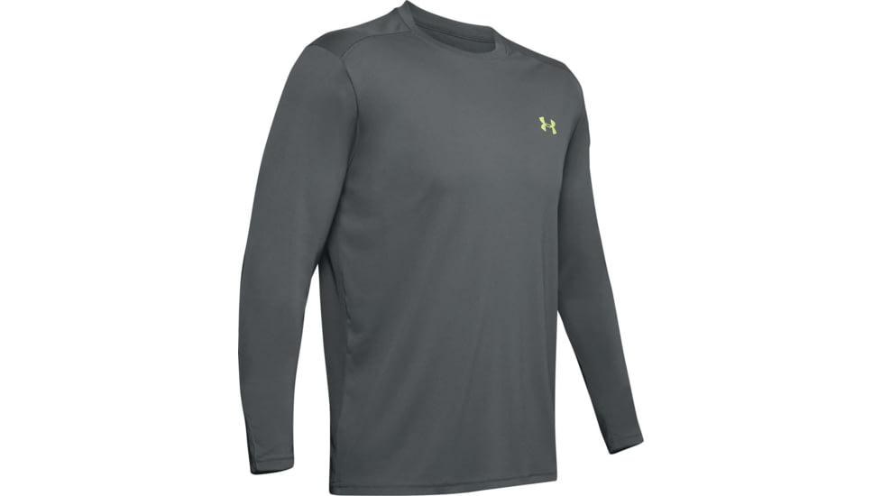 Under Armour Iso-Chill Shore Break Long Sleeve Shirt - Mens, Pitch Gray, Medium, 1351139012MD