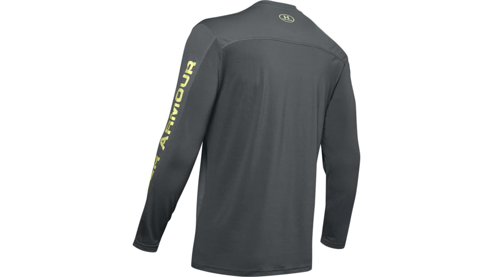 Under Armour Iso-Chill Shore Break Long Sleeve Shirt - Mens, Pitch Gray, Medium, 1351139012MD