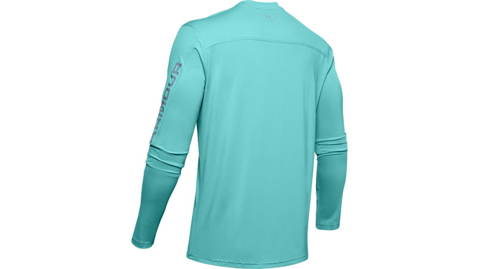 Under Armour Iso-Chill Shore Break Long Sleeve Shirt - Mens, Radial Turquoise, Small, 1351139482SM