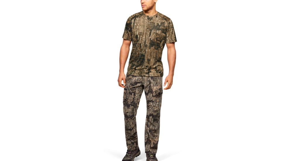 Under Armour IsoChill Brushline Short Sleeve Shirt - Mens, RealTree Timber, 2X-Large, 13511439802X