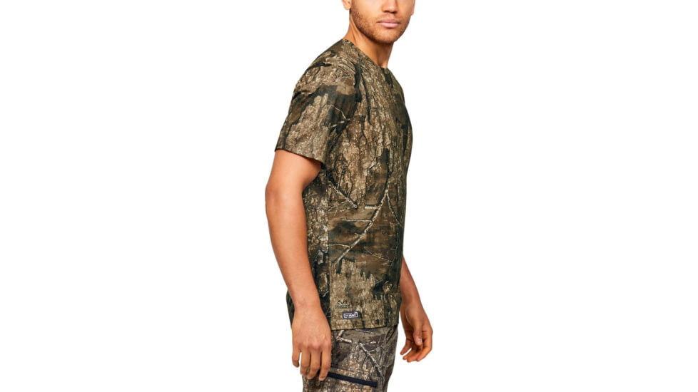 Under Armour IsoChill Brushline Short Sleeve Shirt - Mens, RealTree Timber, 2X-Large, 13511439802X