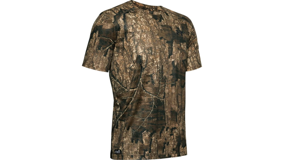 Under Armour IsoChill Brushline Short Sleeve Shirt - Mens, RealTree Timber, 2X-Large, 13511439802X