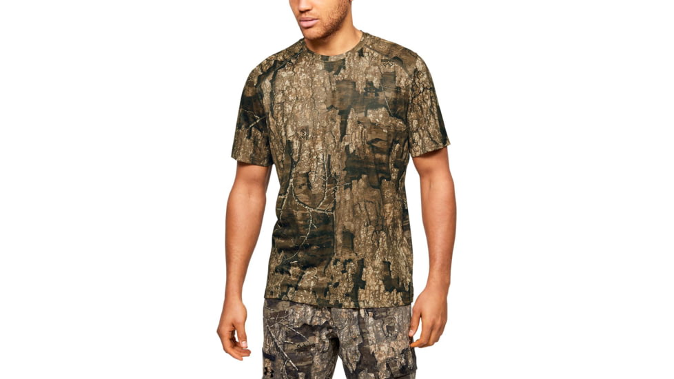 Under Armour IsoChill Brushline Short Sleeve Shirt - Mens, RealTree Timber, 2X-Large, 13511439802X