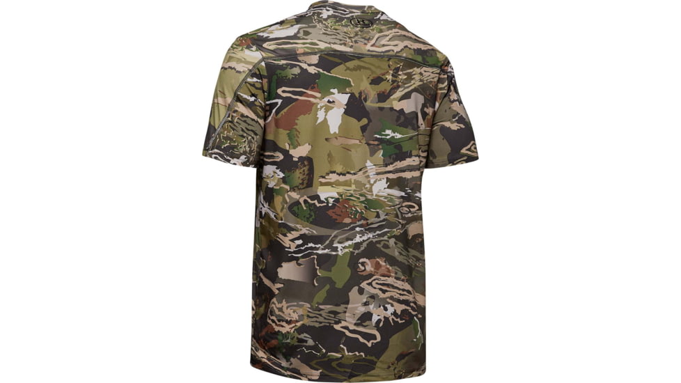 Under Armour IsoChill Brushline Short Sleeve Shirt - Mens, UA Forest Camo, 2X-Large, 13511439402X