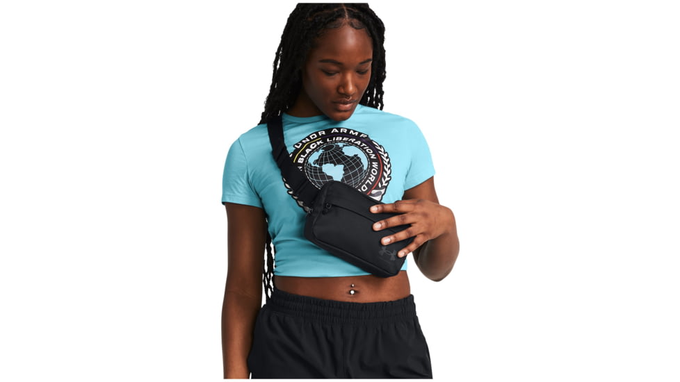 Under Armour Loudon Waist Bag Crossbody, Black, OSFM, 1378418003OSFM