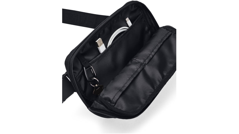 Under Armour Loudon Waist Bag Crossbody, Black/White, OSFM, 1378418001OSFM
