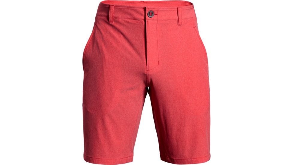 Under Armour Mantra Short - Men's, Pierce/Redex, 40 Waist, 1306585-629-40