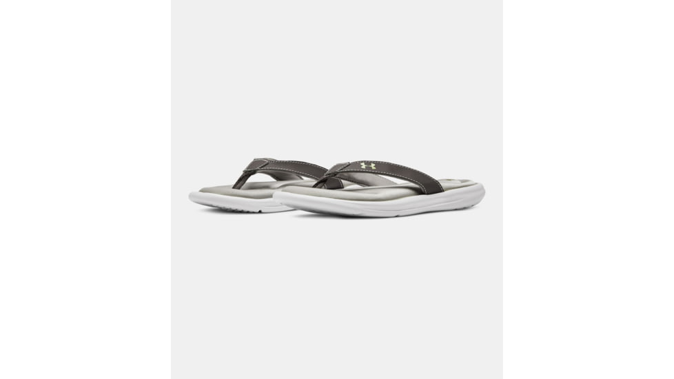 Under Armour Marbella VI T - Women's, Tetra Gray/White/Metallic Moor, 10, 3000072-600-10