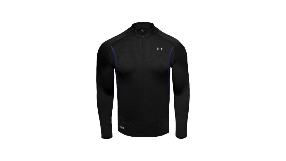 Under Armour Men's ColdGear Base 3.0 1/4 Zip - Black Color 1004654-001