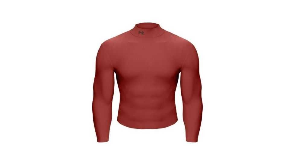 UnderArmour Men's ColdGear Longsleeve Mock - Chestnut Color 1000512-867
