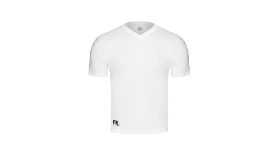 Under Armour Men's HeatGear Tactical V-Neck - White Color 105084V-100