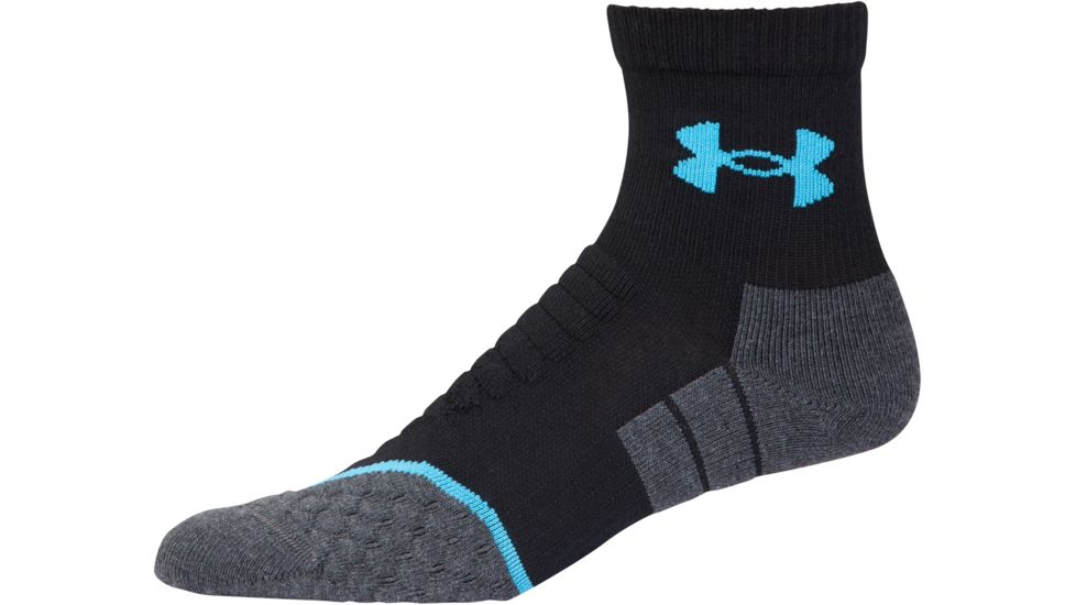 Under Armour Mens All Season Mid Crew Socks, Black, 9-11 Medium, U045-BLK-MD
