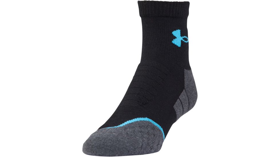 Under Armour Mens All Season Mid Crew Socks, Black, 9-11 Medium, U045-BLK-MD