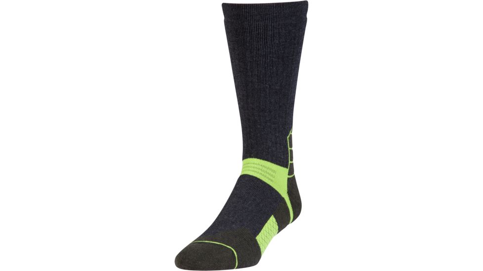 Under Armour Mens Armour Scent Boot Socks, Asphalt Heather, 9-11 Medium, U728-APH-MD