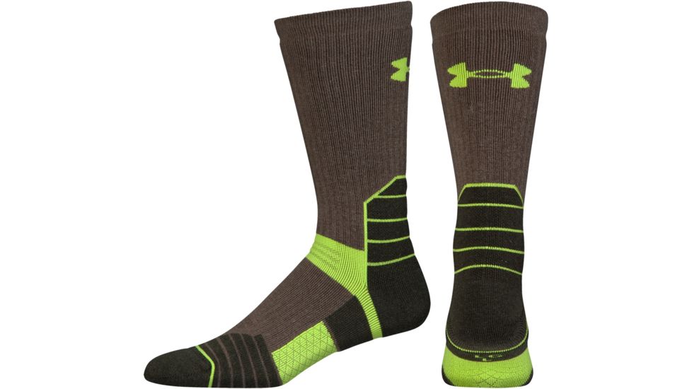 Under Armour Mens Armour Scent Boot Socks, Heartstone, 9-11 Medium, U728-HST-MD