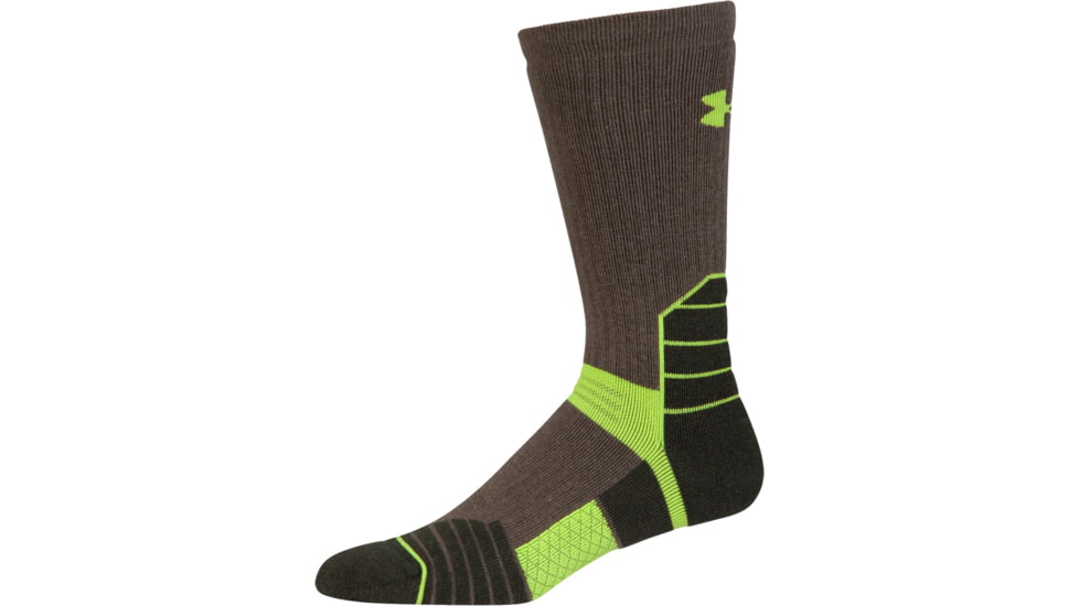 Under Armour Mens Armour Scent Boot Socks, Heartstone, 9-11 Medium, U728-HST-MD