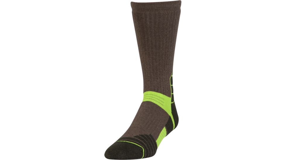Under Armour Mens Armour Scent Boot Socks, Heartstone, 9-11 Medium, U728-HST-MD