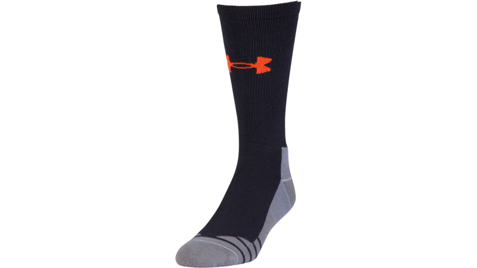 Under Armour Mens Hitch Lite 3.0 Socks, Dark Navy/Volcano Orange, 9-11 Medium, U731-DKN/VOL-MD