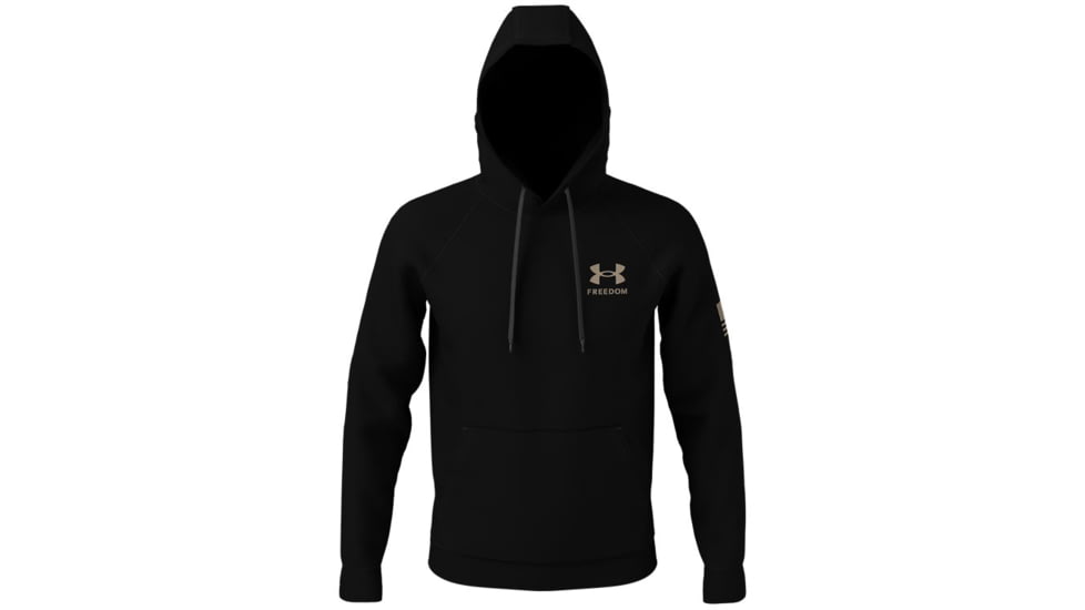 Under Armour New Freedom Flag Hoodie - Mens, Black, Large, 1370806002LG