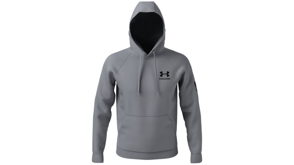 Under Armour New Freedom Flag Hoodie - Mens, Steel, 2XL, 13708060362X