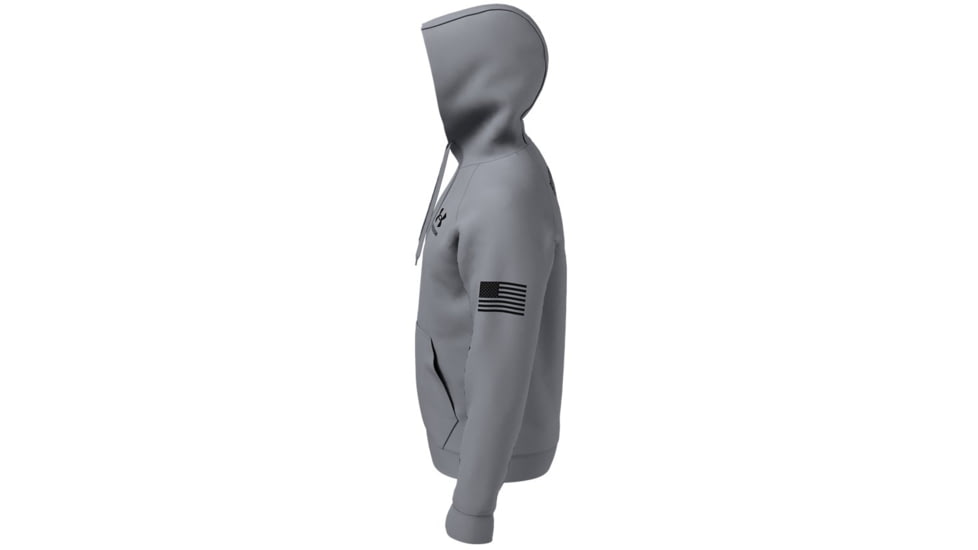 Under Armour New Freedom Flag Hoodie - Mens, Steel, 2XL, 13708060362X