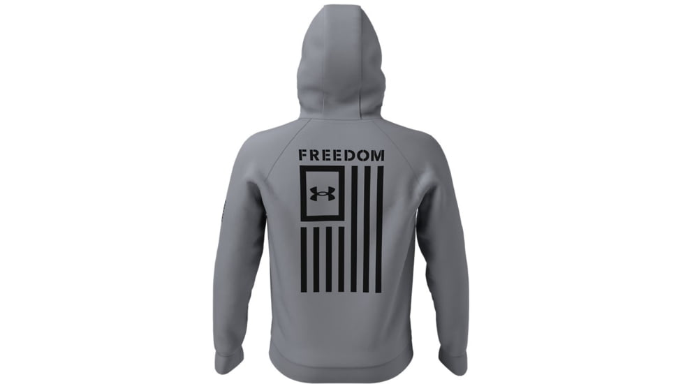 Under Armour Freedom Flag Hoodie - Men's, Steel, 2XL, 13708060362X