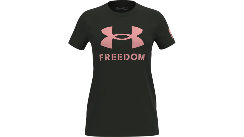 Under Armour New Freedom Logo T-Shirt - Womens, Baroque Green, Extra Large, 1370815310XL