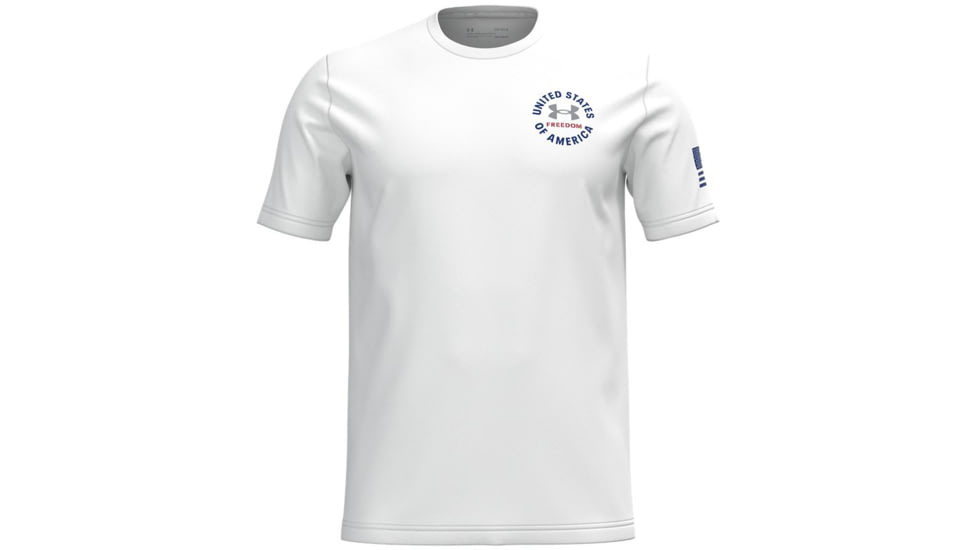 Under Armour New Freedom USA T-Shirt - Mens, White, 2XL, 13654391002X