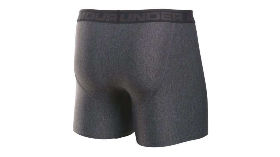 Under Armour Original Series 6 Inch Boxerjock - Mens, Carbon Heather/Charcoal, 2XL, 1277238-090-XXL