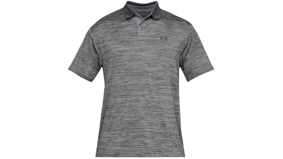 Under Armour Performance Polo Textured - Mens, Steel, Extra Large, 1342080035XL