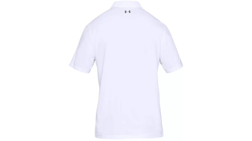 Under Armour Performance Polo Textured - Mens, White, 2XL, 13420801002X