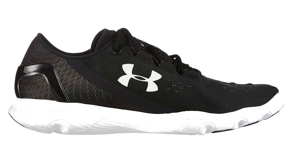 Under Armour Speedform Apollo Road Running Shoe - Men's-Black/White-Medium-8 US