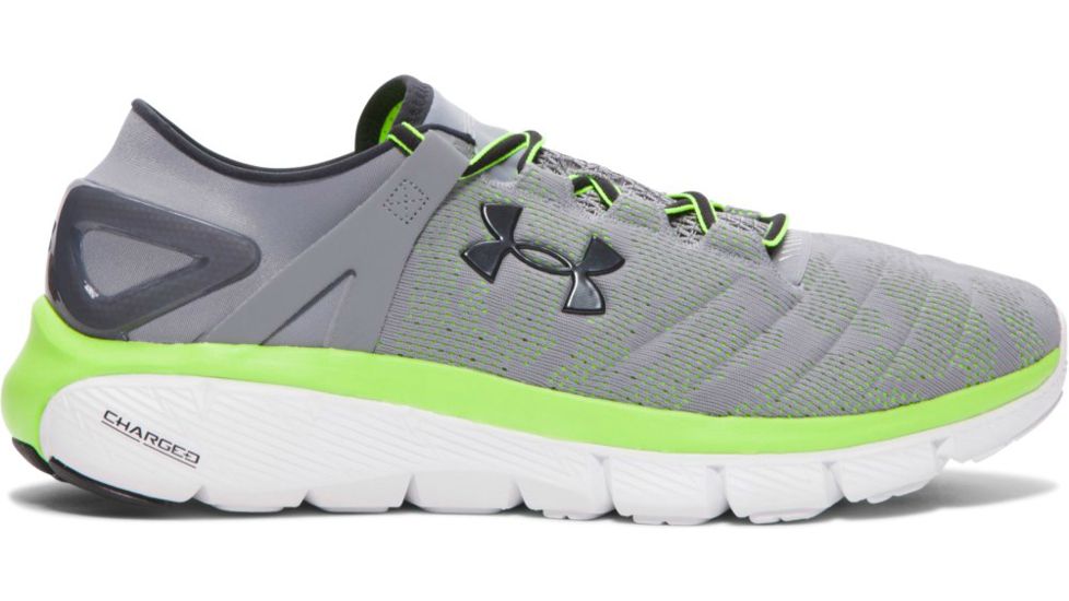 Speedform Fortis Vent Road Running Shoe - Mens-Steel/White/Anthracite-Medium-9.5