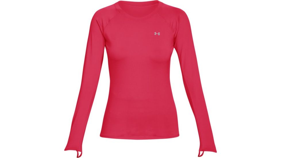 Under Armour Sunblock Long Sleeve T - Women's, Hollywood/OVERCAST GRAY/OVERCAST GRAY, MD, 1309721-681-MD