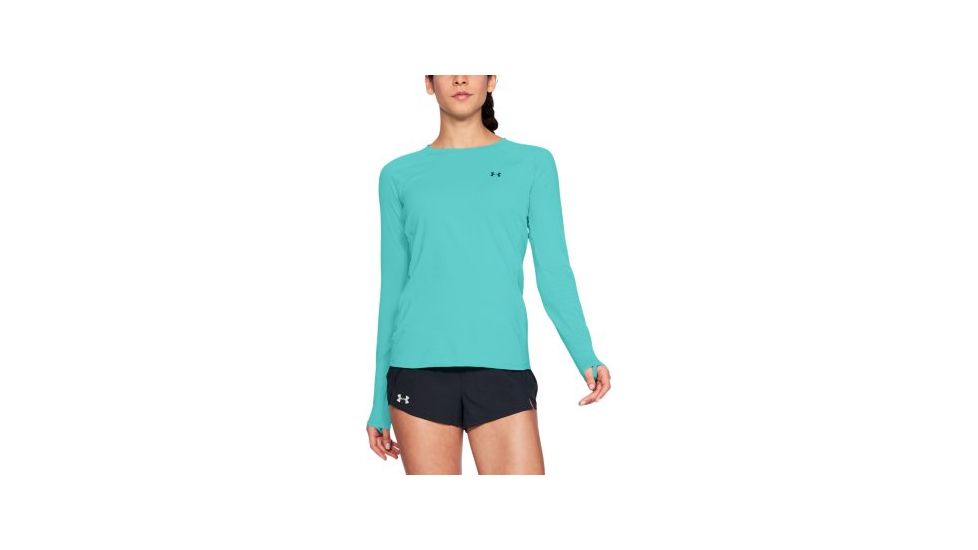 Under Armour Sunblock Long Sleeve Shirt - Women's, Tropical Tide-Desert Sky/Tourmaline Teal AFS/Depre, Extra Large, 1309721-425-XL