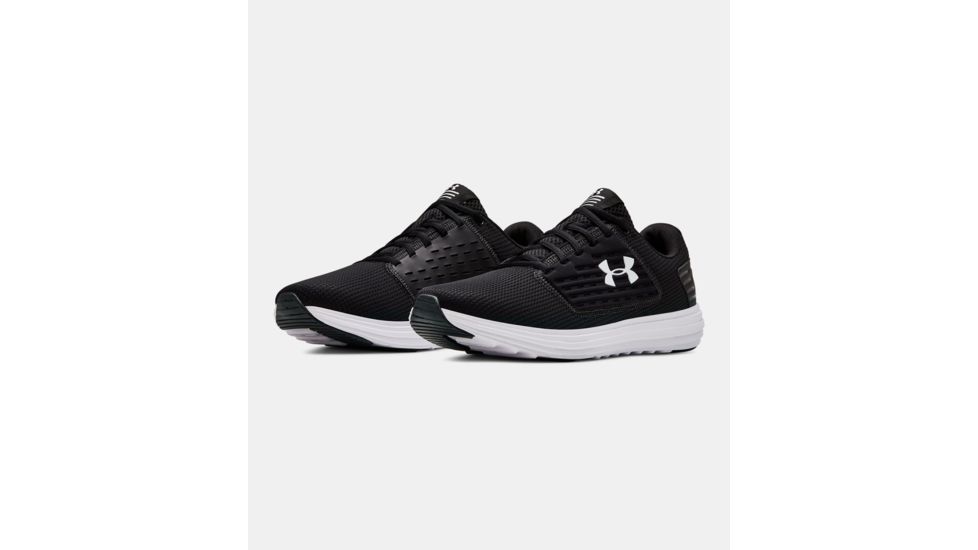 Under Armour Surge SE - Men's, Black/White/White, 10, 3021231-001-10
