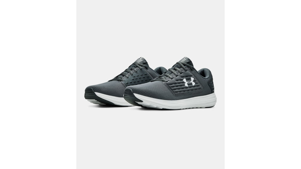 Under Armour Surge SE - Men's, Pitch Gray/Onyx White/Khaki Base, 7, 3021231-103-7