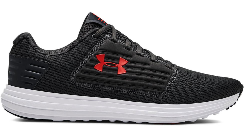 Under Armour Surge SE - Mens, Jet Gray/White/Barn, 10, 3021231-101-10