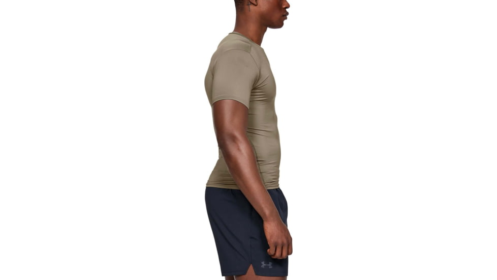 Under Armour Tactical HeatGear Compression Short Sleeve T-Shirt - Mens, Federal Tan, 3X-Large, 12160074993X