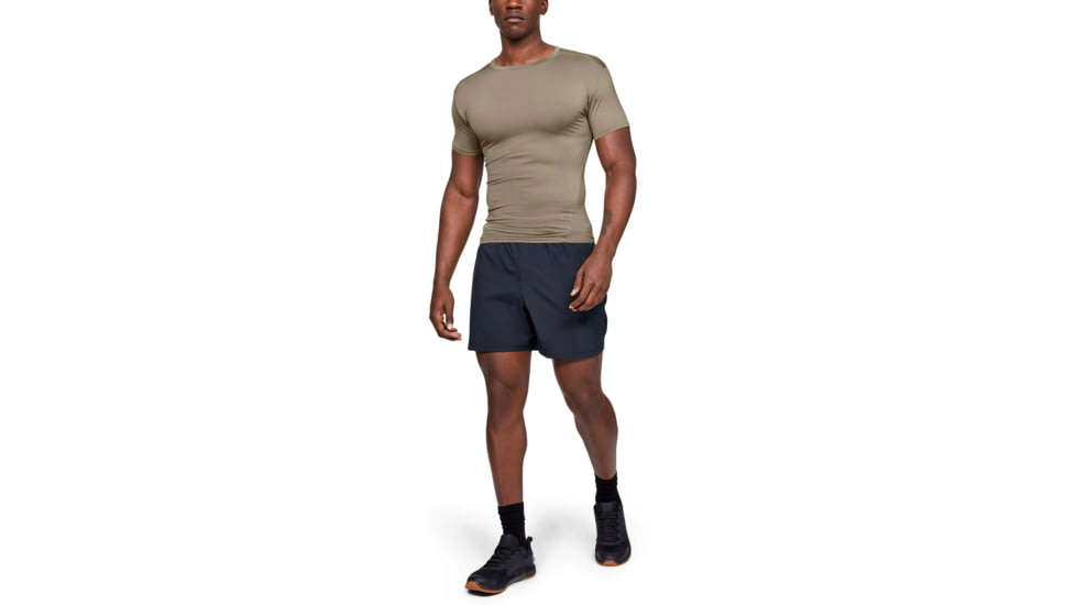 Under Armour Tactical HeatGear Compression Short Sleeve T-Shirt - Mens, Federal Tan, 3X-Large, 12160074993X