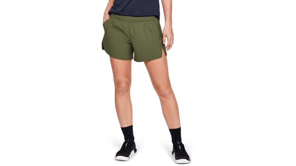Under Armour Tactical PT Short - Womens, Marine OD Green, Medium, 1343358390MD