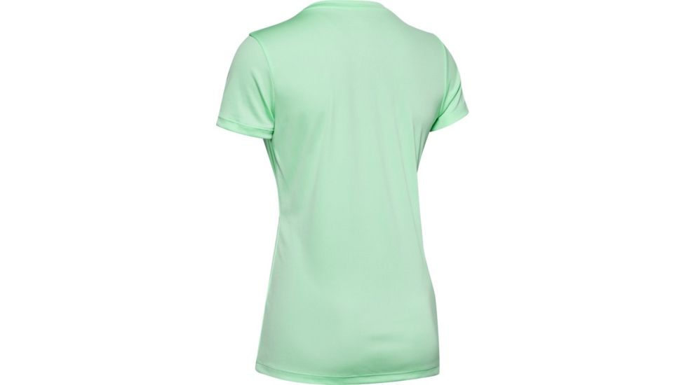 Under Armour Tech Shoulder Contrast T-Shirt - Womens, 2XL, Green Haze, 13519663822X