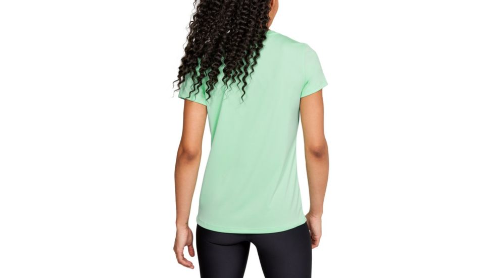 Under Armour Tech Shoulder Contrast T-Shirt - Womens, 2XL, Green Haze, 13519663822X