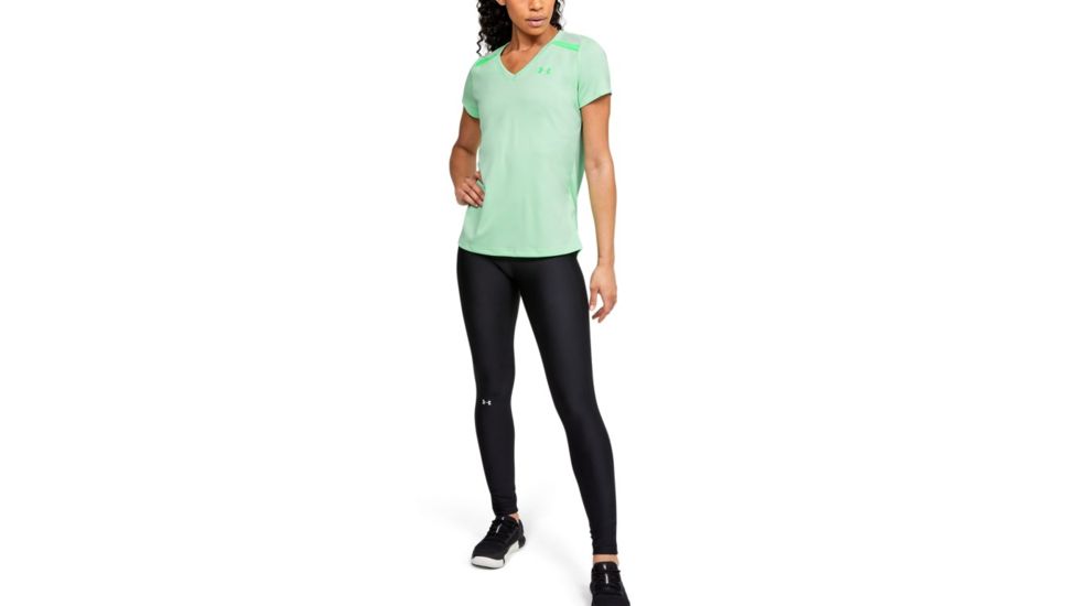 Under Armour Tech Shoulder Contrast T-Shirt - Womens, 2XL, Green Haze, 13519663822X