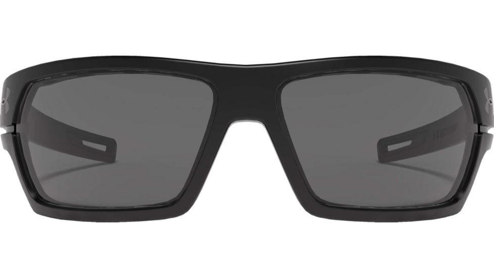 Under Armour UA Battlewrap Sunglasses, Gray Polarized Lens, Satin Black, One Size Fits Most, UA8690081-010108