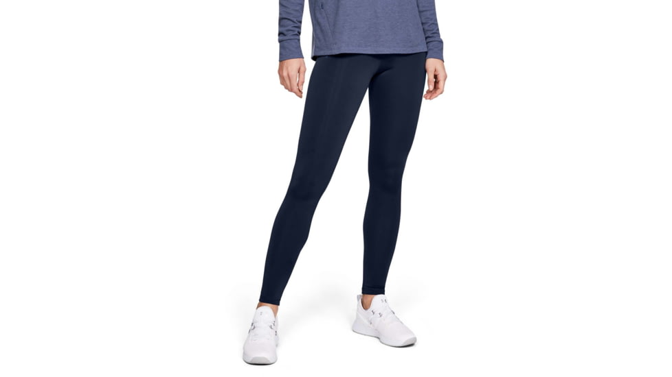 Under Armour UA ColdGear Armour Leggings - Womens, Midnight Navy, Small, 1344527410SM