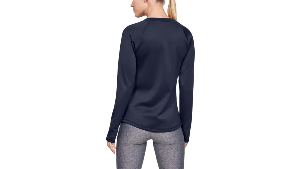 Under Armour UA ColdGear Armour Long Sleeve Shirt - Womens, Midnight Navy, 2X-Large, 13445314102X