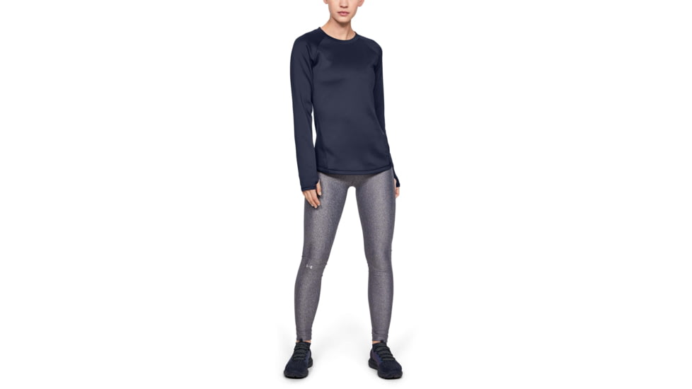 Under Armour UA ColdGear Armour Long Sleeve Shirt - Womens, Midnight Navy, 2X-Large, 13445314102X